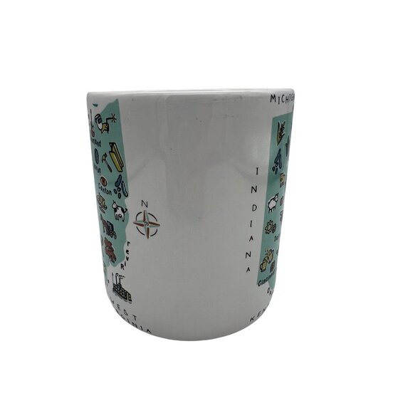 Ohio Map Mug 222 Fifth My Place 27oz Dishwasher Microwave Safe Oversized - Picture 3 of 6